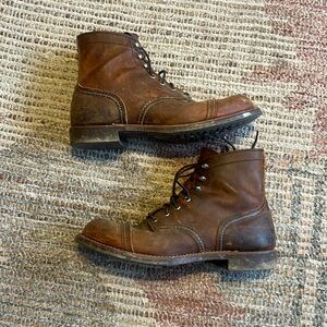 Brown Red Wing Iron Rangers size 9.5 mens